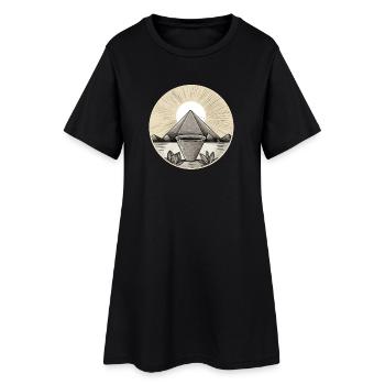 Pyramide 01 - Robe T-shirt Femme - noir - Devant