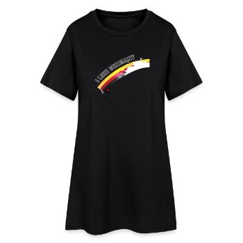J’aime l’Allemagne avec du lait - Robe T-shirt Femme - noir - Devant