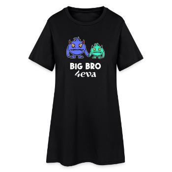 Déclaration de frère et de sœur Brother Heart Bro Big Brother - Robe T-shirt Femme - noir - Devant