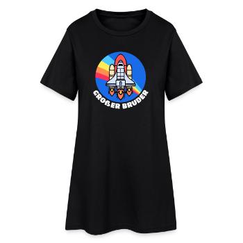 Fier Big Brother Bro Déclaration frères et sœurs - Robe T-shirt Femme - noir - Devant