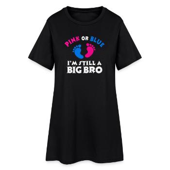Cœur de frère fier Big Brother Déclaration de frère - Robe T-shirt Femme - noir - Devant