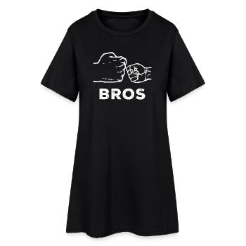Fiers frères et sœurs de la déclaration Big Brother - Robe T-shirt Femme - noir - Devant