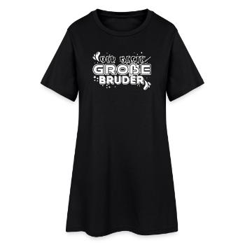 Bruderherz Statement Bro Stolzer Großer Bruder - Frauen T-Shirt-Kleid - Schwarz - Vorne