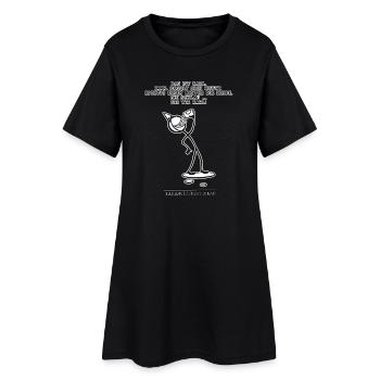 Karl orgelt - Frauen T-Shirt-Kleid - Schwarz - Vorne