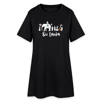 Kandy Esala Perahera Sri Lanka - Dalada Perahara - Robe T-shirt Femme - noir - Devant