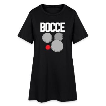 Bocce Saying Bocce Ball avec Jack Bocci Game Bocce - Robe T-shirt Femme - noir - Devant