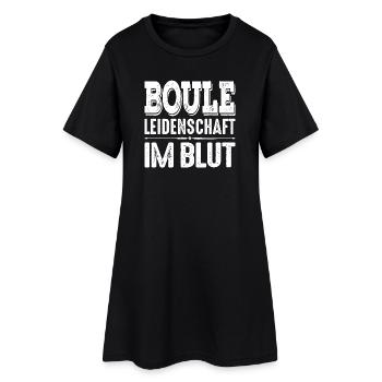 Boule Leidenschaft im Blut Spruch für Bouler - Frauen T-Shirt-Kleid - Schwarz - Vorne