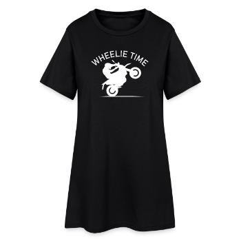 Wheelie Time Motorcycle Icon Moped Icon Logo - Robe T-shirt Femme - noir - Devant