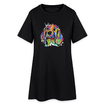 Animaux de compagnie Peluche pour chien Animal préféré Animaux - Robe T-shirt Femme - noir - Devant