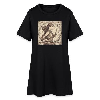 Zodiaque Sagittaire - Robe T-shirt Femme - noir - Devant