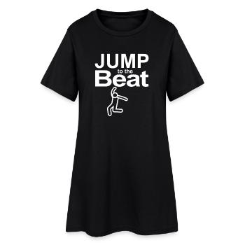 Sautez au rythme - Robe T-shirt Femme - noir - Devant