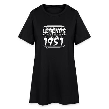 1951 - Né en 1951 - Construit en 1951 - Robe T-shirt Femme - noir - Devant