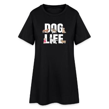 Déclaration de chiot animal préféré - Robe T-shirt Femme - noir - Devant