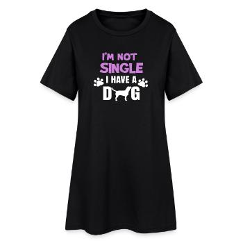 Animaux Chien Animaux de compagnie Peluche Animal préféré - Robe T-shirt Femme - noir - Devant