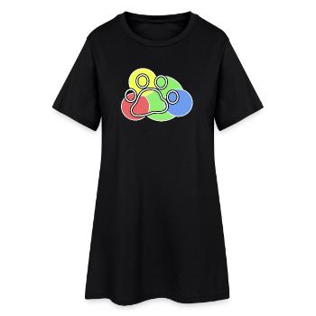 Animals Cuddly Animal Pet Favorite Animal Pets - Women’s T-Shirt Dress - black - Front