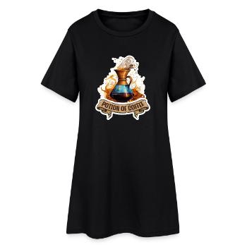 T-shirt de jeu de rôle fantastique Potion Of Coffee - Robe T-shirt Femme - noir - Devant