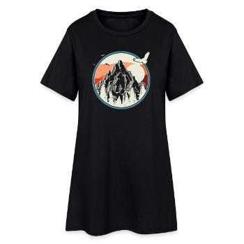 Alpine Circle Sunrise - Women’s T-Shirt Dress - black - Front