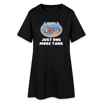 Déclaration d’aquarium Goldfish Animaux de compagnie Animal en peluche - Robe T-shirt Femme - noir - Devant