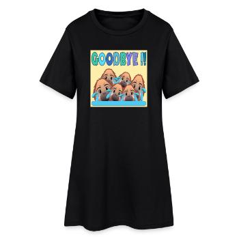 FAREWELL TEAM GOODBYE MONKEY - Women’s T-Shirt Dress - black - Front