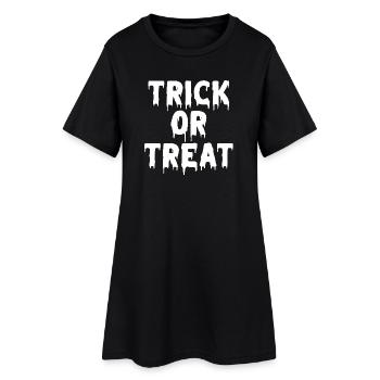 halloween, fête d halloween, sorcière - Robe T-shirt Femme - noir - Devant