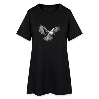Aigle Majestueux oiseau de proie Aigle royal - Robe T-shirt Femme - noir - Devant