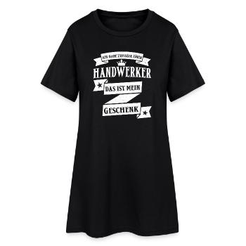 Lustiger Handwerker Handwerk Beruf Spruch - Frauen T-Shirt-Kleid - Schwarz - Vorne