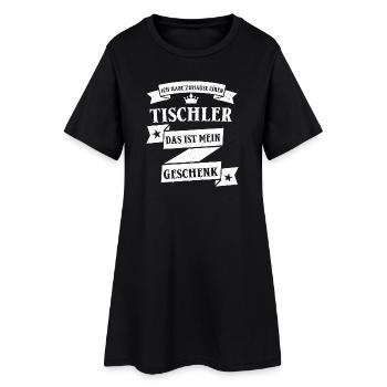 Lustiger Tischler Schreiner Beruf Spruch - Frauen T-Shirt-Kleid - Schwarz - Vorne