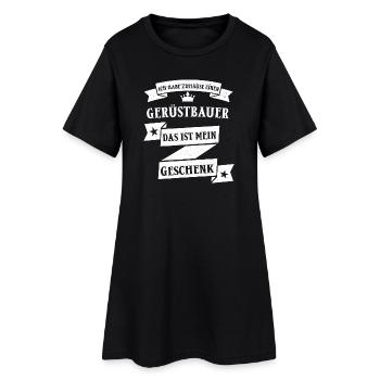 Gerüstbauer Gerüstbauen Handwerk Beruf Spruch - Frauen T-Shirt-Kleid - Schwarz - Vorne