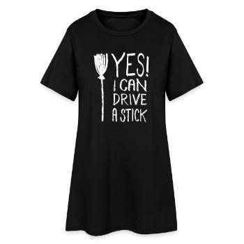 Balai de sorcière drôle Dicton Halloween Balai de sorcière - Robe T-shirt Femme - noir - Devant