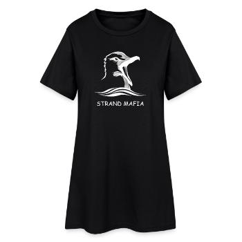 Strand Mafia - Frauen T-Shirt-Kleid - Schwarz - Vorne