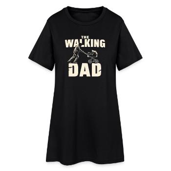 The Walking Dad - Humour Jeune Papa - Robe T-shirt Femme - noir - Devant