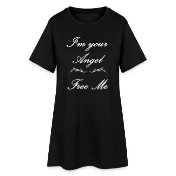 Je suis ton ange Libérez-moi - Robe T-shirt Femme - noir - Devant