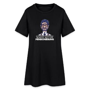 Ruhestand Senior Freizeit Pensionierung Statement - Frauen T-Shirt-Kleid - Schwarz - Vorne