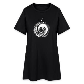 Otter Spell Invert - Women’s T-Shirt Dress - black - Front