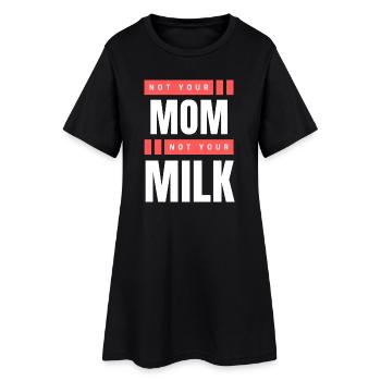 Pas ta mère Pas ton lait - Robe T-shirt Femme - noir - Devant