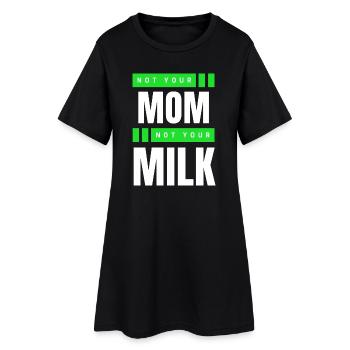 Pas ta mère Pas ton lait - Robe T-shirt Femme - noir - Devant