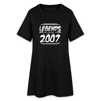 2007 - Année 2007 - Année 2007 - Robe T-shirt Femme - noir - Devant