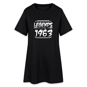 1963 - Année 1963 - Année 1963 - Robe T-shirt Femme - noir - Devant