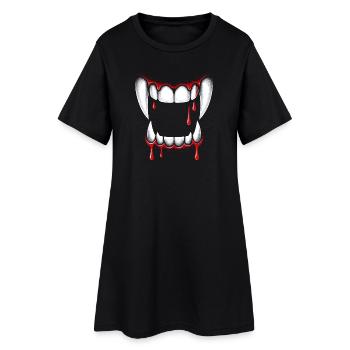 de vampire - Robe T-shirt Femme - noir - Devant