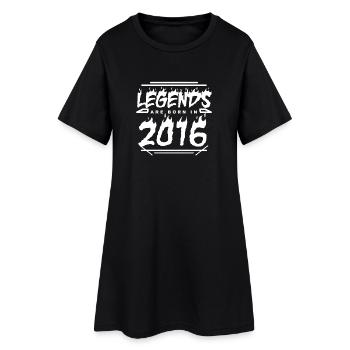 2016 - Année 2016 - Année 2016 - Robe T-shirt Femme - noir - Devant