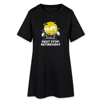 Déclaration de retraite Loisirs Adieu Retraité - Robe T-shirt Femme - noir - Devant