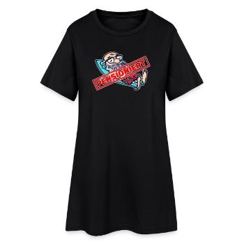 Pensionär Rentner Ruhestand Spruch Freizeit - Frauen T-Shirt-Kleid - Schwarz - Vorne
