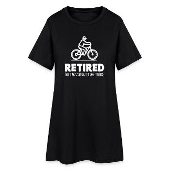 Relevé Senior Retraite Retraite Retraité - Robe T-shirt Femme - noir - Devant