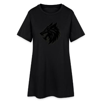 Fenrir, la Bête - Robe T-shirt Femme - noir - Devant