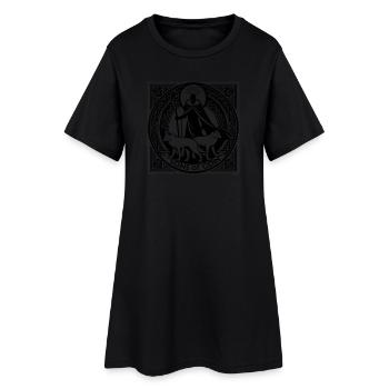 Söhne Odins - Frauen T-Shirt-Kleid - Schwarz - Vorne