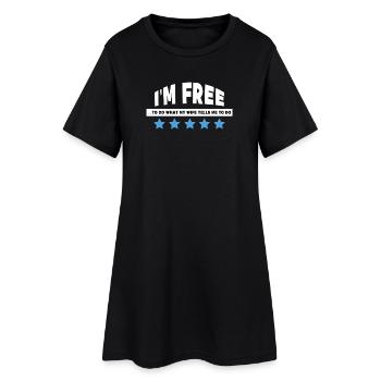 Déclaration de liberté Retraite Senior Job Carrière - Robe T-shirt Femme - noir - Devant
