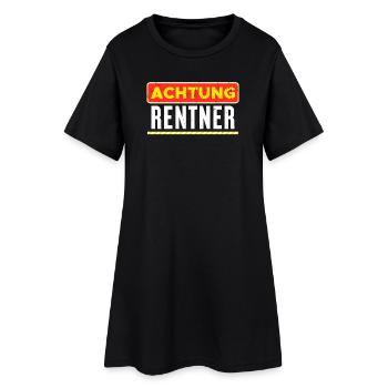 Déclaration du retraité Retraite Retraité Senior - Robe T-shirt Femme - noir - Devant