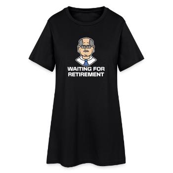 Pension Retraite Déclaration Pensionné Liberté - Robe T-shirt Femme - noir - Devant