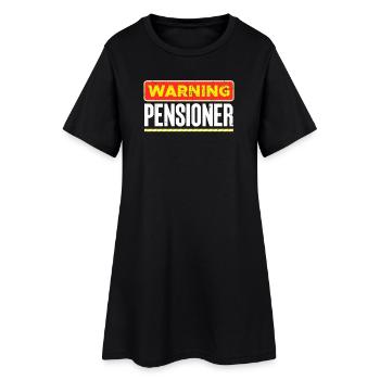 Déclaration de retraite des retraités Retraite Senior - Robe T-shirt Femme - noir - Devant