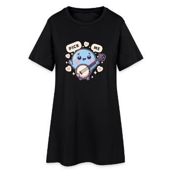 Banjo Choisissez-moi - Robe T-shirt Femme - noir - Devant